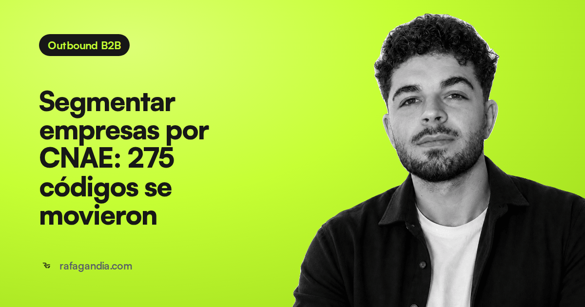 Segmentar empresas por CNAE: 275 códigos se movieron