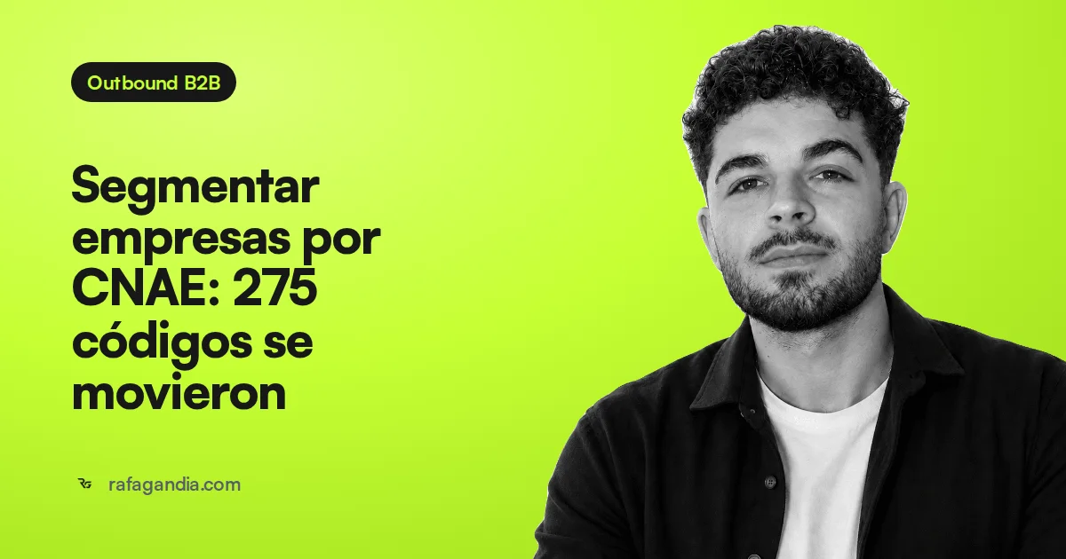 Segmentar empresas por CNAE: 275 códigos se movieron